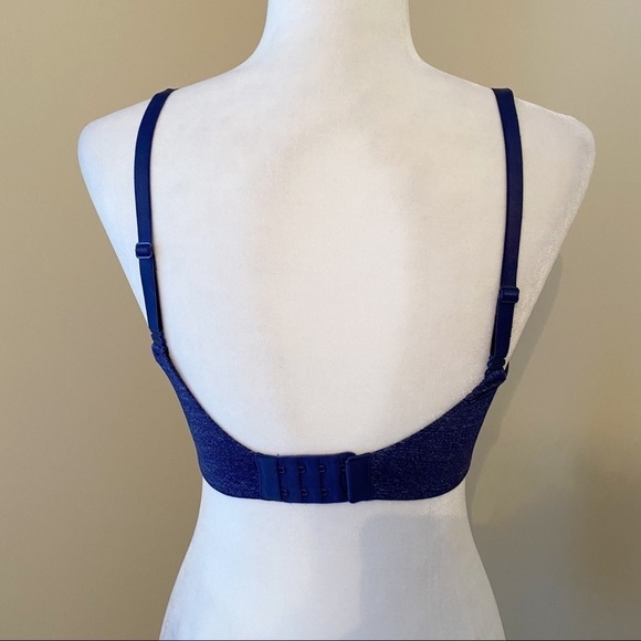 Victoria’s Secret Convertible Uplift Semi Demi Heathered Blue Bra - 32DD - Picture 3 of 11